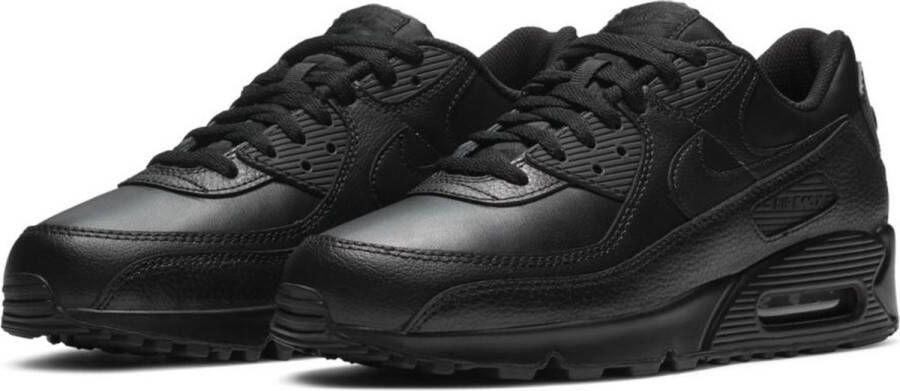 Nike Air Max 90 Leather Heren Sneakers Black Black-Black - Foto 8