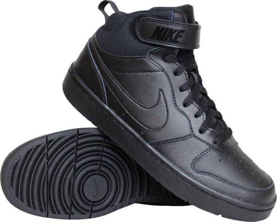 Nike Court Borough Mid 2 Zwart Sneakers Hoog - Foto 8