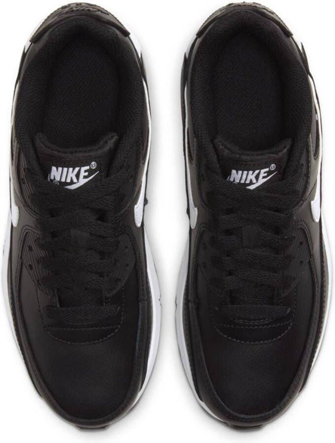 Nike Air Max 90 Leather GS Zwart Wit Kinder Sneaker CD6864 - Foto 13