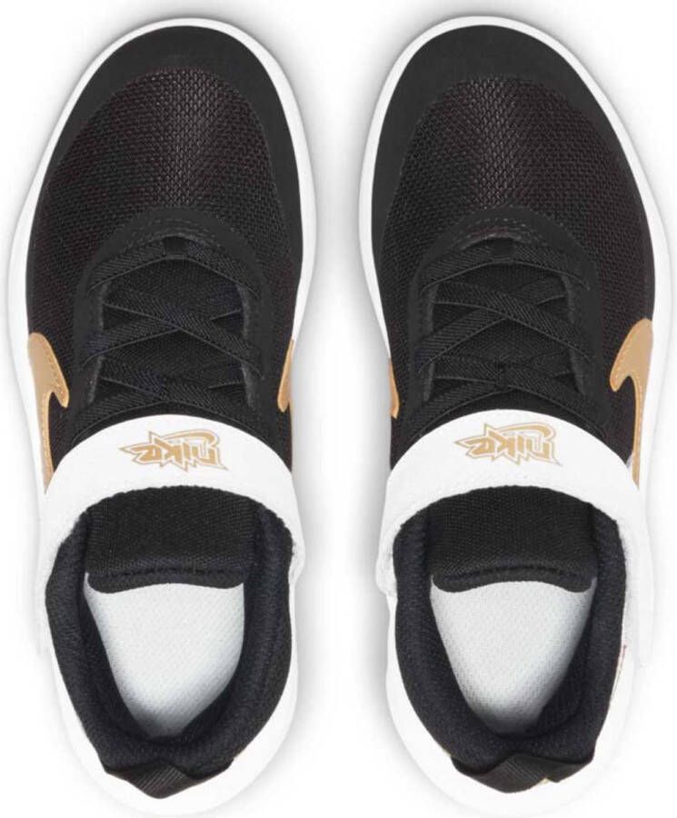 Nike Team Hustle D 10 PS Sneakers Black Metallic Gold White Photon Dust Kinderen