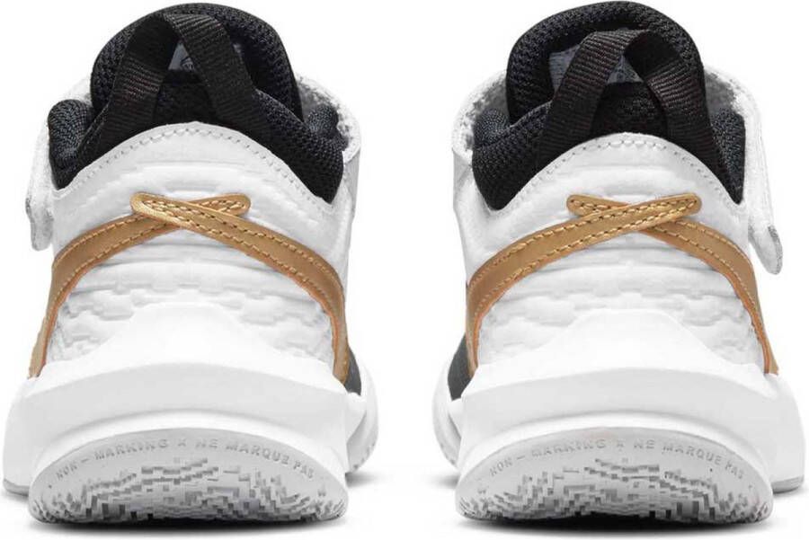 Nike Team Hustle D 10 PS Sneakers Black Metallic Gold White Photon Dust Kinderen