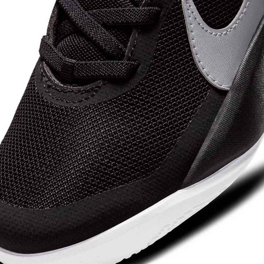 Nike Team Hustle D 10 PS Sneakers Black Metallic Silver Volt White Kinderen