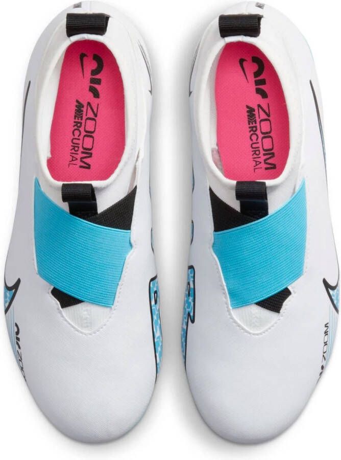 Nike Zoom Mercurial Superfly 9 Academy FG?MG Jr. voetbalschoenen wit blauw roze - Foto 7