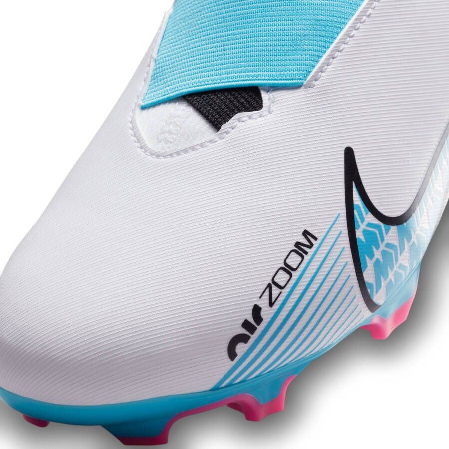 Nike Zoom Mercurial Superfly 9 Academy FG?MG Jr. voetbalschoenen wit blauw roze - Foto 8