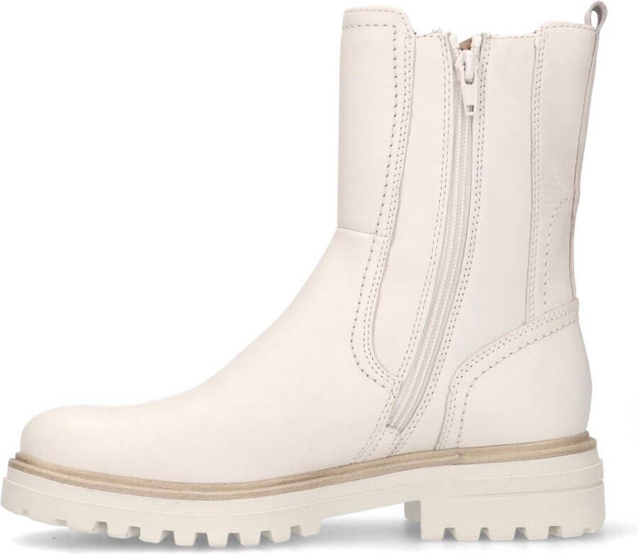 No Stress Dames Beige leren chelsea boots