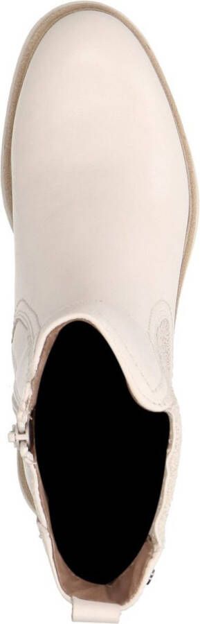 No Stress Dames Beige leren chelsea boots
