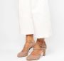 No Stress Dames Beige suède pumps - Thumbnail 3