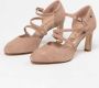 No Stress Dames Beige suède pumps - Thumbnail 5