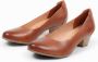 No Stress Dames Cognac bruine pump met lage hak - Thumbnail 7