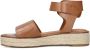 No Stress Dames Cognac leren sandalen - Thumbnail 4