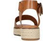 No Stress Dames Cognac leren sandalen - Thumbnail 6