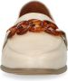 No Stress Dames Off white leren loafers met chain - Thumbnail 4