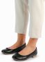 No Stress Dames Zwarte leren ballerina's - Thumbnail 5