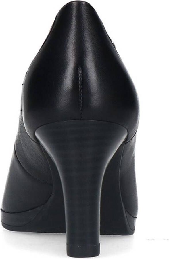 No Stress Dames Zwarte leren pumps