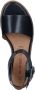 No Stress Dames Zwarte leren sandalen - Thumbnail 4