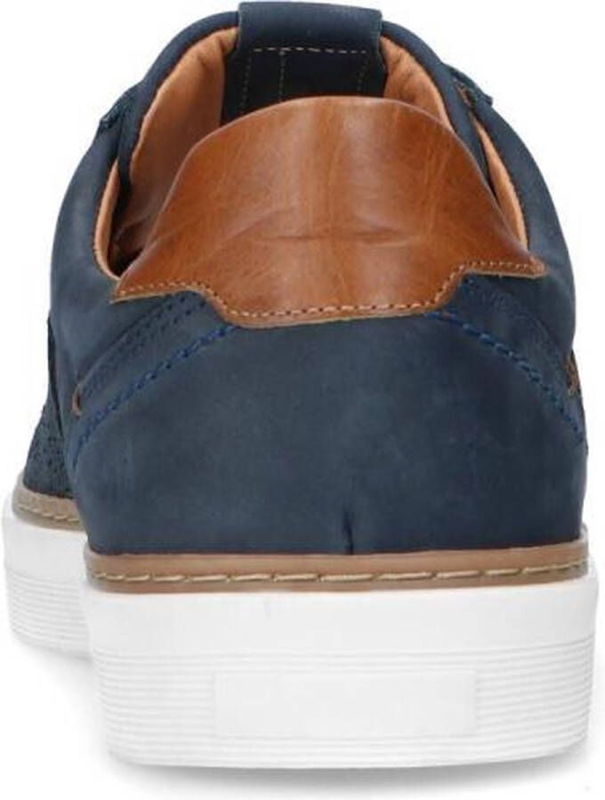 No Stress Heren Donkerblauwe nubuck sneakers - Foto 7