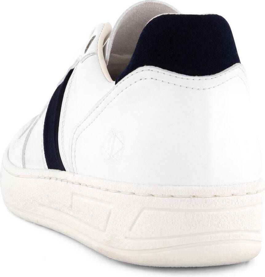 NoGRZ E.Pearee Vegan Damessneakers Veterschoenen Blauw Wit