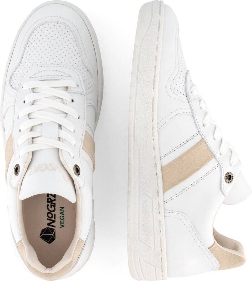 NoGRZ E.Pearee Vegan Damessneakers Veterschoenen Wit