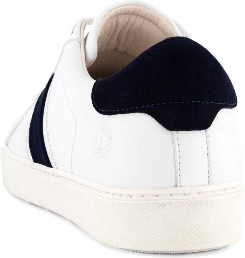 NoGRZ G.Massari Vegan Damessneakers Veterschoenen Blauw Wit