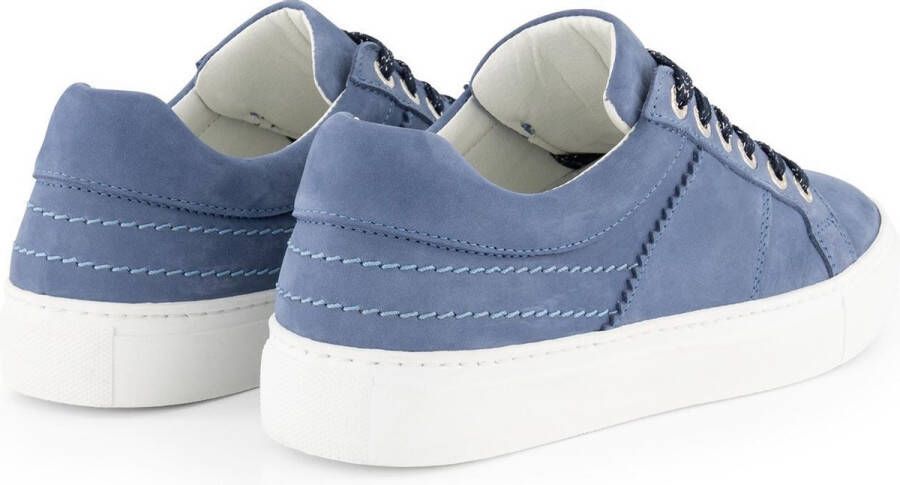 NoGRZ J.Herrera Leren Dames sneakers Veterschoenen Blauw Leer