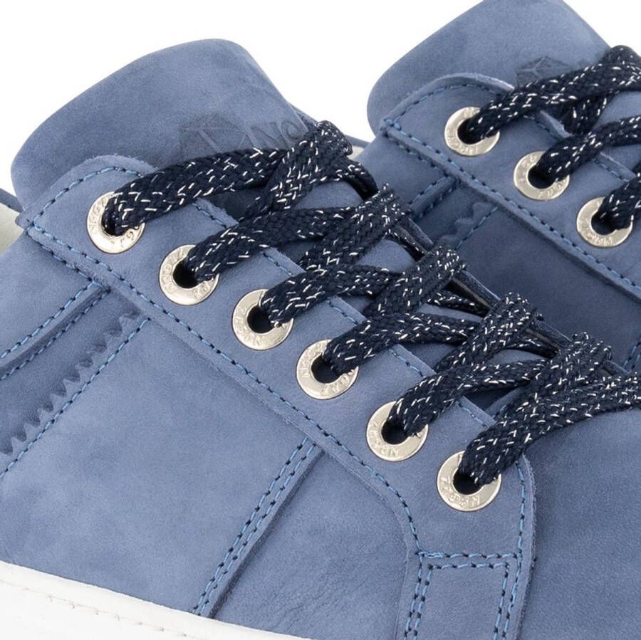 NoGRZ J.Herrera Leren Dames sneakers Veterschoenen Blauw Leer - Foto 10