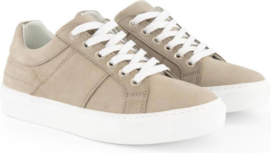 NoGRZ J.Herrera Leren Dames sneakers Veterschoenen Grijs Leer