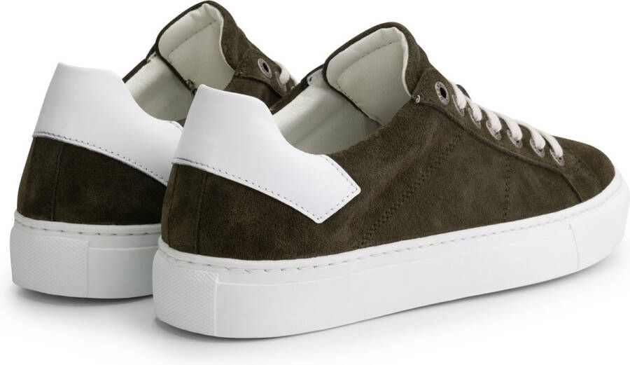NoGRZ P.Paget Suede leren damessneaker Donkergroen leer