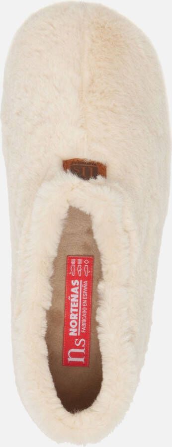 Nortenas Pantoffels beige Imitatiebont 270252 Dames - Foto 2