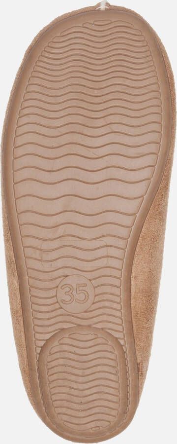 Nortenas Pantoffels Dames Sloffen Leer met voering Beige