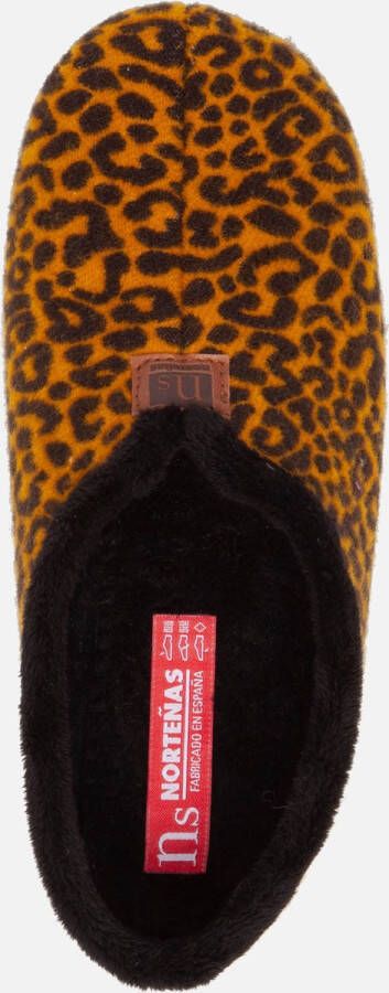 Nortenas Pantoffels luipaard Textiel 270214 Dames