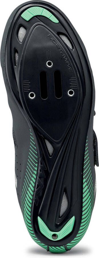 Northwave Core Fietsschoen Race Dames Anthracite Light Green - Foto 3