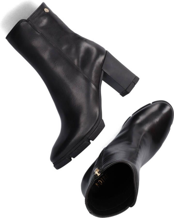 Notre-V 05-103 Enkellaarsjes Enkelboots met rits Dames Zwart