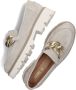 Notre-v Beige Suède Loafers met Kettingdetail Beige Dames - Thumbnail 5