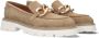 Notre-v Beige Suède Loafers met Kettingdetail Beige Dames - Thumbnail 7