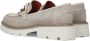 Notre-v Beige Suède Loafers met Kettingdetail Beige Dames - Thumbnail 8