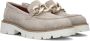 Notre-v Beige Suède Loafers met Kettingdetail Beige Dames - Thumbnail 9
