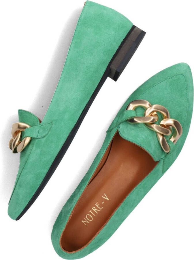 Notre-V 20046-05 Loafers Instappers Dames Groen