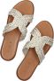 Notre-v Elegante Metallic Gouden Slipper Beige Dames - Thumbnail 7