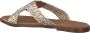 Notre-v Elegante Metallic Gouden Slipper Beige Dames - Thumbnail 8