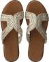 Notre-V Notre V 443033 Slippers Dames Goud - Thumbnail 10