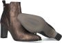 Notre-V Notre V 224838 Enkellaarsjes Enkelboots met rits Dames Brons - Thumbnail 8