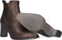 Notre-V Notre V 224838 Enkellaarsjes Enkelboots met rits Dames Brons - Thumbnail 9