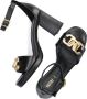 Strappy Sandals Chain Detail 99908 Sandalen Dames Zwart - Thumbnail 5