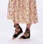 Strappy Sandals Z401 Sandalen Met Sleehak Dames Zwart - Thumbnail 7