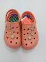 Novelido High Sole Oranje Dames Sabo Slippers Massage Sole met Patroon - Thumbnail 5