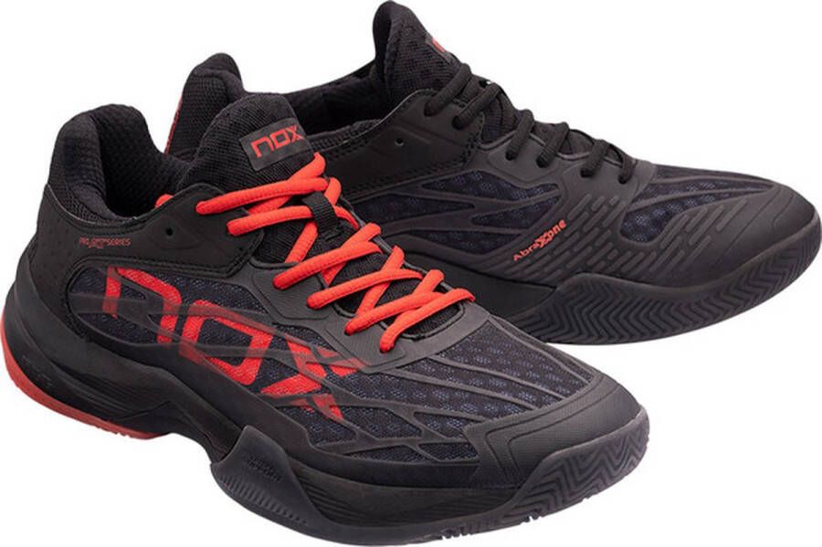 Nox AT10 Lux Heren Sportschoenen Padel Smashcourt Black Red - Foto 4