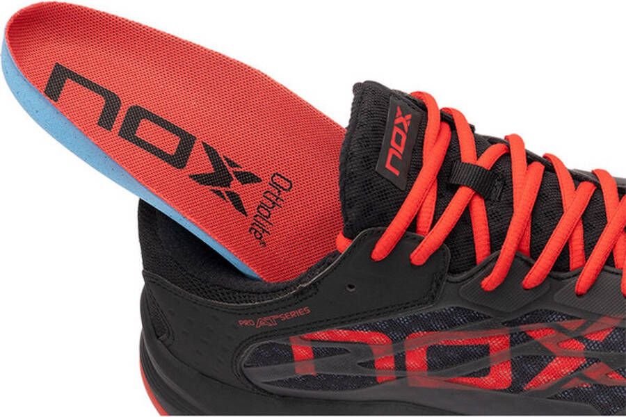 Nox AT10 Lux Heren Sportschoenen Padel Smashcourt Black Red - Foto 6