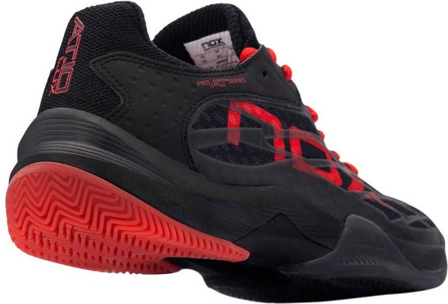 Nox AT10 Lux Heren Sportschoenen Padel Smashcourt Black Red - Foto 9