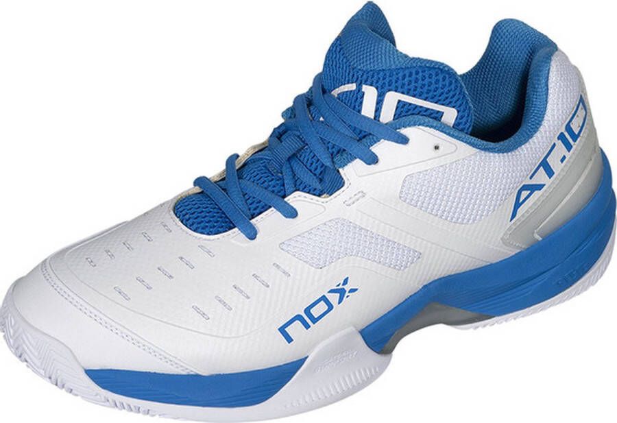 Nox AT10 Lux Heren Sportschoenen Padel Smashcourt White Blue - Foto 4