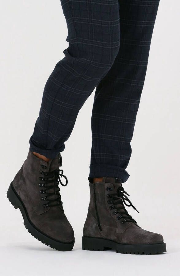Nubikk Boots Logan Harbor Veterboots Laarzen Met Veters Heren Grijs
